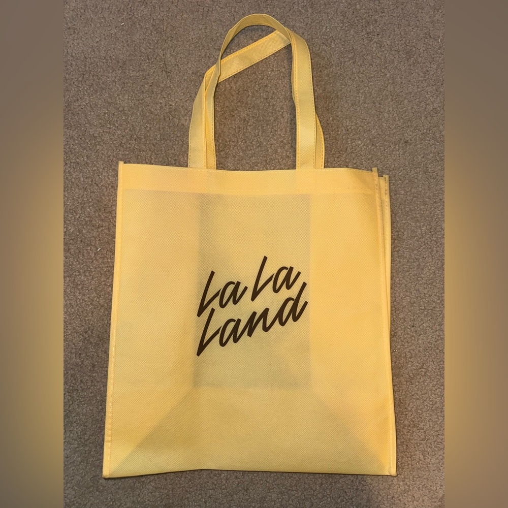 Yellow La La Land Coffee Tote Bag